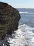 FZ026047 Waves by Llantwit Major cliffs.jpg